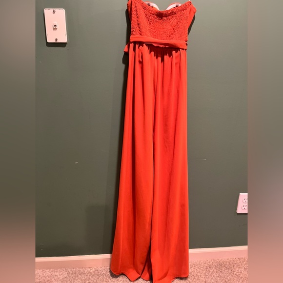 Orange jumpsuit, worn a couple times, like new - Picture 2 of 2